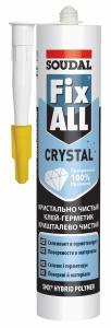 Клей-герметик гибридный "Soudal" Fix AII Crystal прозрачный 290 мл
