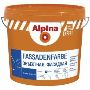 Краска ВД-АК белая Alpina EXPERT Fassadenfarbe 15л/23,3 кг