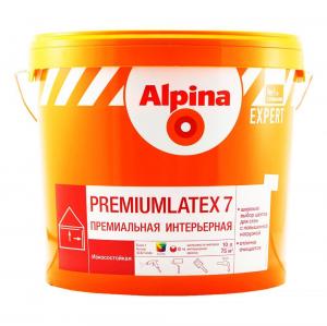 Краска ВД-ВАЭ Alpina EXP Premiumlatex 7 База1 бел,2,5л/3,6 кг.