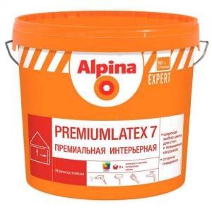 Краска ВД-ВАЭ Alpina EXP Premiumlatex 7 База 3 прозрач, 9,4л/13кг.