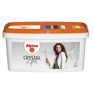 Лазурь акрил. в/д Alpina Crystal Effekt Silber 1л