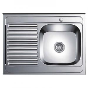 Мойка L98060-6R Ledeme, глянец, нерж. сталь, правая, сифон в комплекте