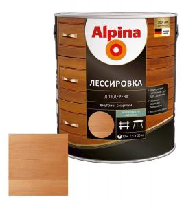 Alpina Лессировка для дерева шелковисто-матовая рябина (алкидное) 0,75 л