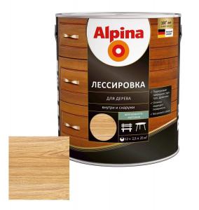 Alpina Лессировка для дерева шелковисто-матовая орех (алкидное) 2,5 л