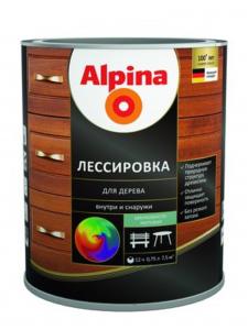 Alpina Лессировка для дерева шелковисто-матовая, алкидное, бесцветное 0,75 л
