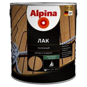 Лак АУ Alpina Лак палубный шелковисто- матовый, бесцветный 0,75 л