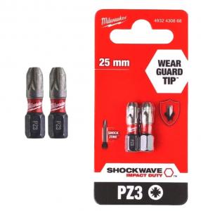 Насадка Milwaukee SHOCKWAVE PZ3 25мм (2шт)