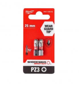 Насадка Milwaukee SHOCKWAVE PZ3 25мм (2шт)