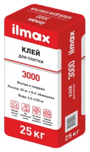 Растворная смесь сухая облиц. ILMAX 3000 25кг