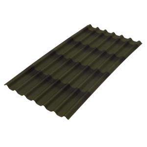 Лист ONDULINE Tile черепица х5 с тенью 3D (зелёный) 1,95х0,95 м