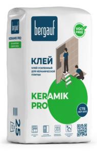 Клей усиленный для керамической плитки Bergauf Keramik Pro, 25 кг