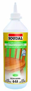 Клей для дерева "Soudal" 64A быстросохнущий белый 250 г