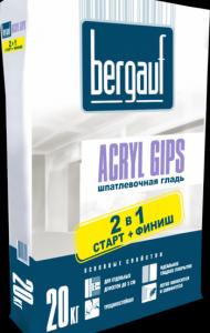 Шпатлевочная гладь Bergauf Acryl Gips, 20 кг