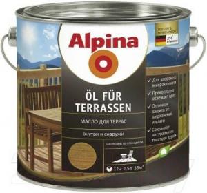 Масло Alpina для террас (Alpina Oel fuer Terrassen) Средний 750 мл / 0,75 кг
