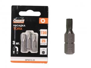 Насадка TORX T30 25мм 3шт GEPARD GP3513-25