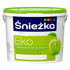 Краска акриловая Sniezka ЕКО (белый) 3L