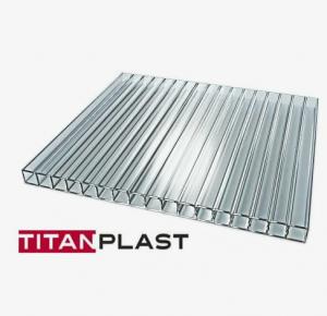 Поликарбонат сотовый 4мм прозрачный TitanPlast T (0.55), 2,1х6м