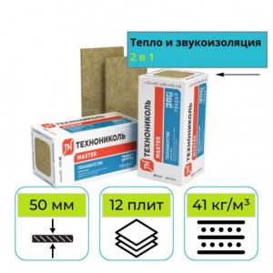 Плиты минер. Техноакустик 1200x600x50 1уп=0,432м3 12шт/уп  8.64м2