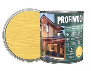 Защитно-декоративное покрытие для древ. PROFIWOOD сосна 2.5л / 2.3кг